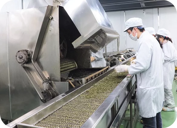 Quality control on a tea ingredient production line