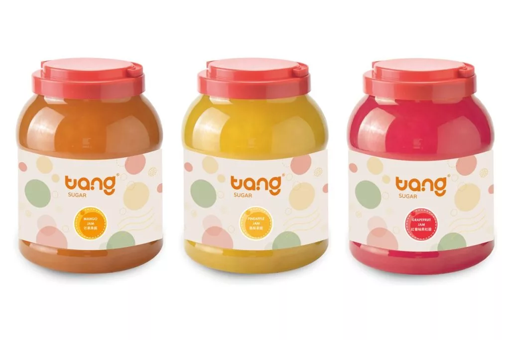 통에 담긴 Tang Sugar 과육 잼