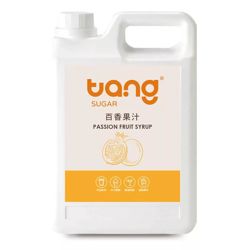 Tang Sugar passion fruit syrup in bulk containers
