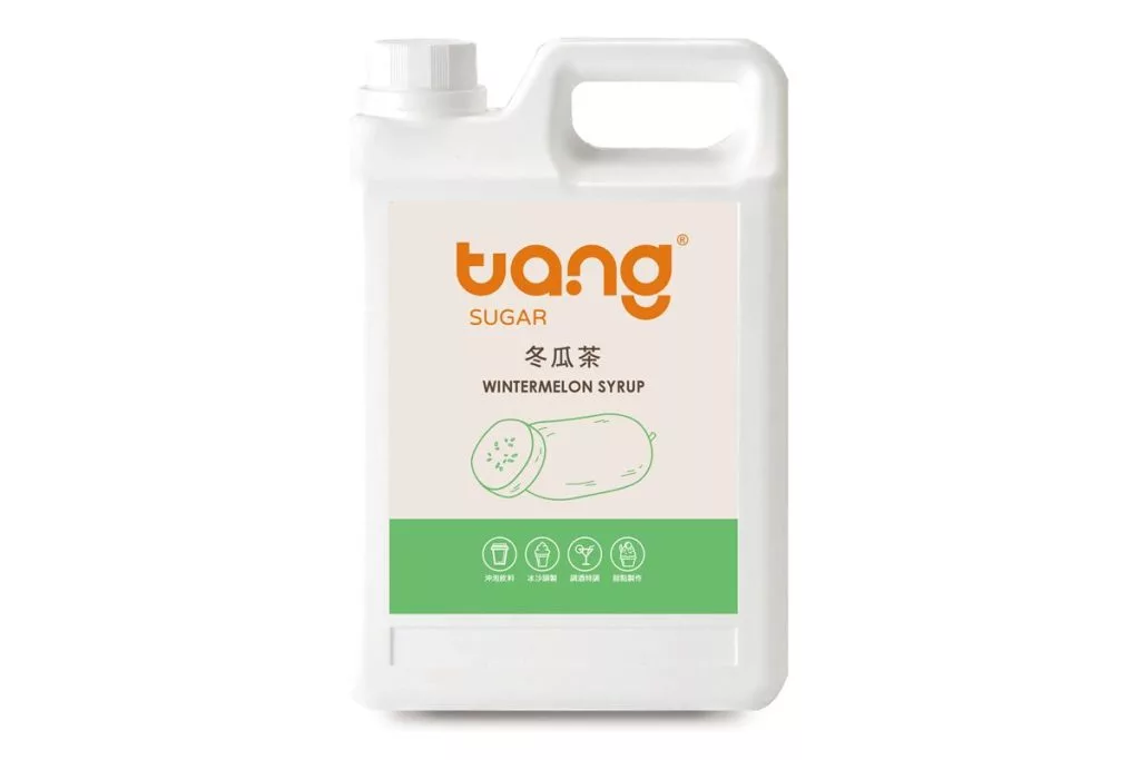 대용량 용기에 담긴 Tang Sugar 동과 시럽